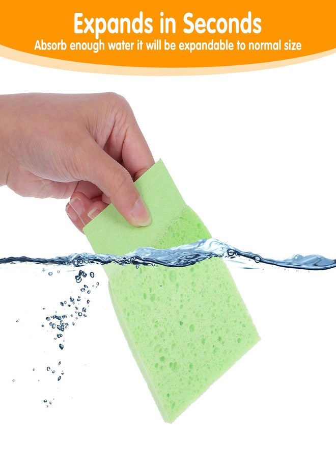 Exircy 12 PCS Compressed Kitchen Sponges, Colorful Kitchen Sponges Cleaning Scrub Colored Sponge for Dish Washing, Bathroom, Cars, Cut-Outs DIY - Image 3